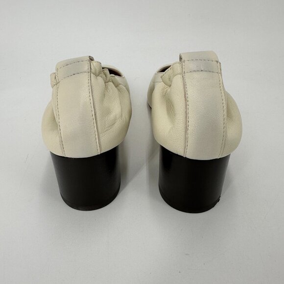 Everlane The Italian Leather Day Heel in Bone 10.5 Women's Elastic Back Comfort - Picture 5 of 5